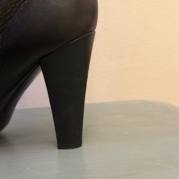 Calvin Klein Dark Brown Over the Knee Boots - Picture 6 of 10